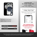 iPhone 8 SILVER Rear Housing Midframe Assembly w/ Pre-Installed Components - CELL4LESS