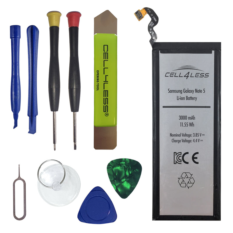 Samsung Galaxy Note Battery Replacement Kit - For Note Edge, Note 3, Note 4, Note 5 - CELL4LESS