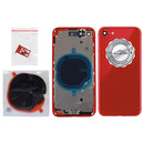iPhone 8 Red Back Housing Assembly Metal MidFrame w/ Back Glass - Wireless Charging pad - Sim Card Tray and Camera Frame and Lens - CELL4LESS