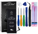 iPhone 6 Battery Replacement Kit for A1549 & A1586-1810 mAh, 3.82V, 6.91 WHR w/Assembly Tools & Adhesive Pull Strips (i6 1810 mAh) - CELL4LESS