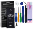 iPhone 6S Battery Replacement Kit for A1633, A1688 & A1700 - 1715 mAh, 3.82V, 6.55 WHR w/Assembly Tools & Adhesive Pull Strips (i6S 1715 mAh) - CELL4LESS