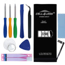 iPhone 6 Extended Battery Replacement Kit for A1549 & A1586-, 3.82V, 6.91 WHR w/Assembly Tools & Adhesive Pull Strips (i6 EXT 2200mAh Extended Capacity) - CELL4LESS