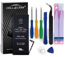 iPhone 8 PLUS Battery Replacement Kit for A1864, A1897 & A1898 - 2691 mAh, 3.82V, 10.28 WHR w/Assembly Tools & Adhesive Pull Strips (i8 Plus 2691 mAh) - CELL4LESS