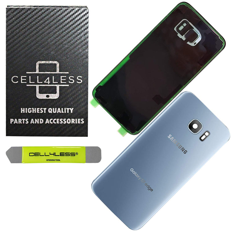 Samsung Galaxy S7 EDGE Back Glass Replacement with Camera Lens Installed - Removal Tool Included - G935 - CELL4LESS