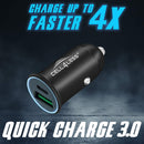 Cell4Less Mini Car Charger Alloy Metal PD 3.0 & QC, Dual Port USB-C PD - CELL4LESS