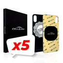 iPhone X Back Glass W/Full Body Adhesive, Removal Tool, and Wide Camera Hole for Quicker Installation - CELL4LESS