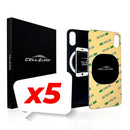 iPhone XS Max Back Glass W/Full Body Adhesive, Removal Tool, and Wide Camera Hole for Quicker Installation - CELL4LESS
