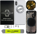 iPhone XS Back Housing Assembly Metal MidFrame w/ Back Glass, Volume Buttons, Power Button, Mute Switch & SIM Card Tray - CELL4LESS