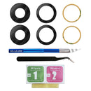 iPhone 11 Replacement Camera Glass Kit for iPhone w/Removal Tools & Adhesives (2 Pack) OEM Quality HD Crystal Clear Glass DIY Kit - Fits All Carriers - CELL4LESS