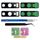 Galaxy Note 9 BLACK Replacement Camera Glass Kit for iPhone w/Removal Tools & Adhesives (2 Pack) OEM Quality HD Crystal Clear Glass DIY Kit - Fits All Carriers - CELL4LESS