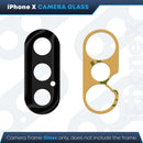 iPhone X Replacement Camera Glass Kit for iPhone w/Removal Tools & Adhesives (2 Pack) OEM Quality HD Crystal Clear Glass DIY Kit - Fits All Carriers - CELL4LESS