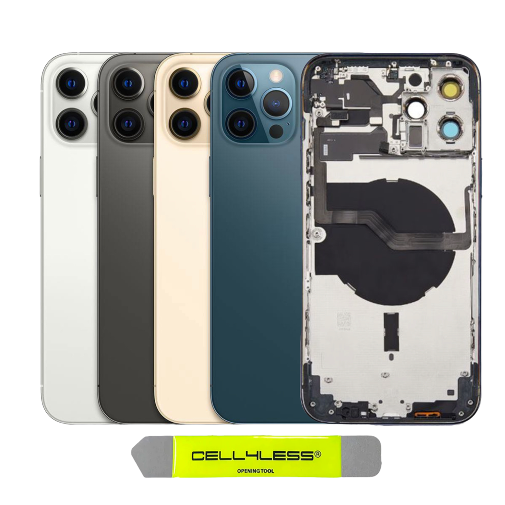 iPhone 12 PRO MAX Housing W/ Pre-Installed Components - No Logo iPhone 12 PRO MAX Housing W/ Pre-Installed Components - No Logo