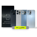 iPhone 13 Pro Back Glass W/Full Body Adhesive, Removal Tool, and Wide Camera Hole for Quicker Installation No Logo
