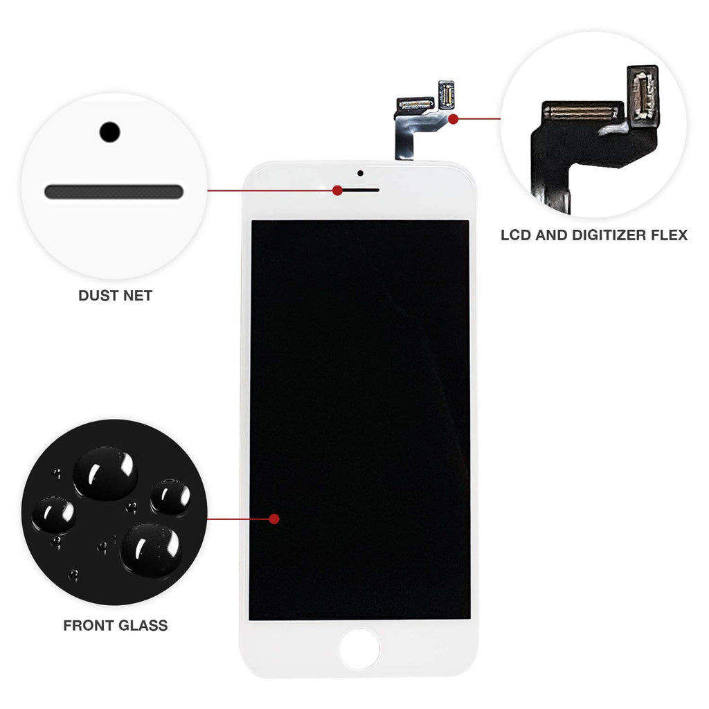 iPhone SE Glass Screen Replacement Premium Repair Kit - White