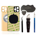 iPhone 12 Pro Back Glass W/Full Body Adhesive, Removal Tool, and Wide Camera Hole for Quicker Installation - CELL4LESS