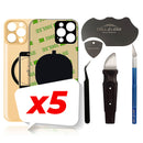 iPhone 12 Pro MAX Back Glass W/Full Body Adhesive, Removal Tool, and Wide Camera Hole for Quicker Installation - CELL4LESS