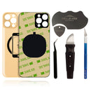 iPhone 12 Pro MAX Back Glass W/Full Body Adhesive, Removal Tool, and Wide Camera Hole for Quicker Installation - CELL4LESS