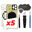 iPhone 12 Pro MAX Back Glass W/Full Body Adhesive, Removal Tool, and Wide Camera Hole for Quicker Installation - CELL4LESS
