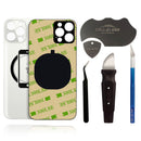 iPhone 12 Pro MAX Back Glass W/Full Body Adhesive, Removal Tool, and Wide Camera Hole for Quicker Installation - CELL4LESS