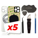 iPhone 12 Pro Back Glass W/Full Body Adhesive, Removal Tool, and Wide Camera Hole for Quicker Installation - CELL4LESS