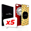 iPhone 8+ Plus Back Glass W/Full Body Adhesive, Removal Tool, and Wide Camera Hole for Quicker Installation - CELL4LESS