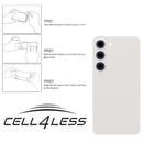 Samsung Galaxy S23  Replacement Back Glass w/Lens Installed Color : Cream
