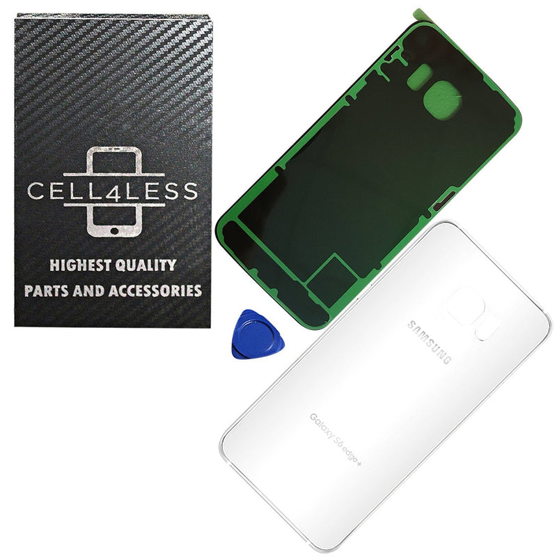 Samsung Galaxy S6 Edge+ Back Glass OEM Replacement Battery Door Cover w/ Preinstalled Adhesive G928 - CELL4LESS