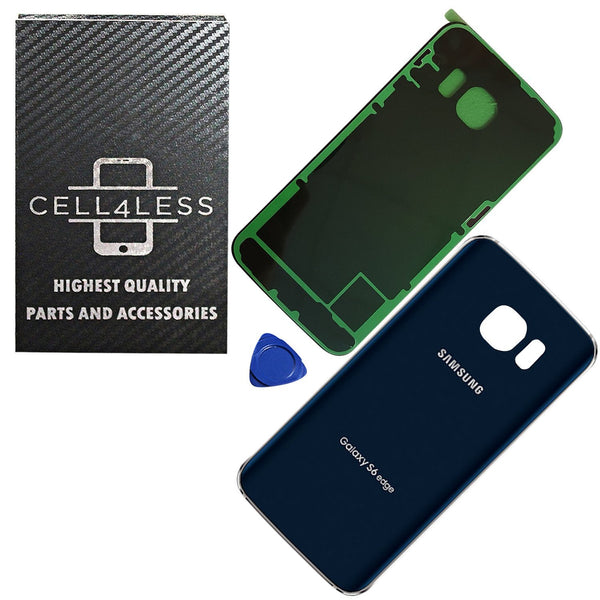 Samsung Galaxy S6 edge OEM Replacement Back Glass Cover Back Battery Door w/ Preinstalled Adhesive G925 - CELL4LESS