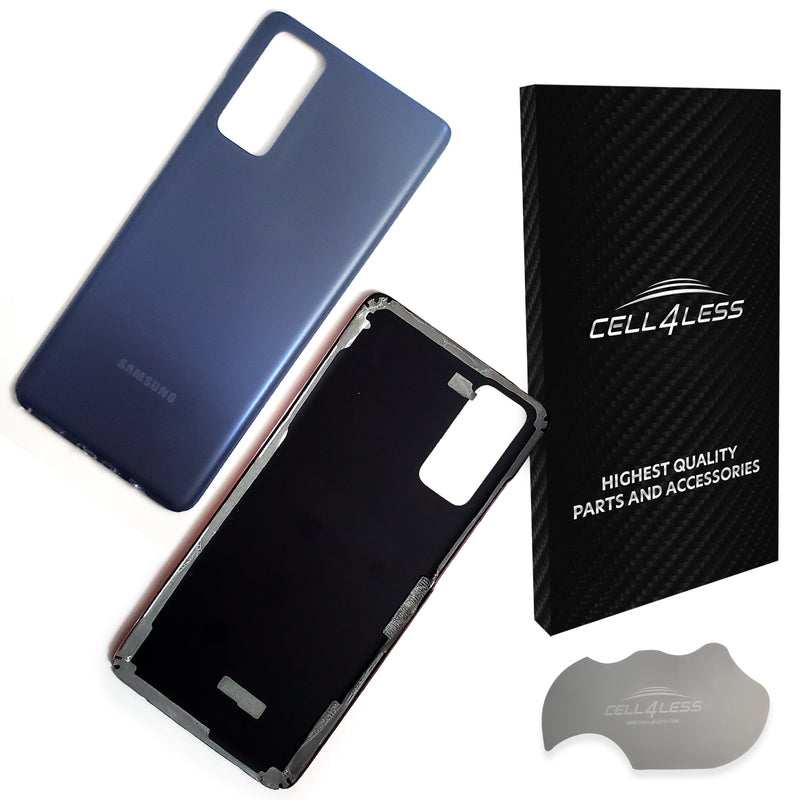 Galaxy S20 FE Back Glass w/Pre-Installed Adhesive and Removal Tool Glass Back Battery Door Cover S20 FE Model Compatible - CELL4LESS