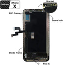 Apple iPhone X Hard OLED Touch Screen Digitizer Replacement Assembly Kit - CELL4LESS