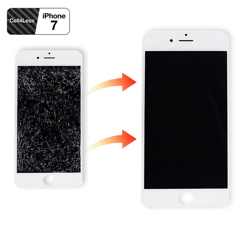 iPhone 7 WHITE LCD Screen Replacement (4.7 Inch) - CELL4LESS