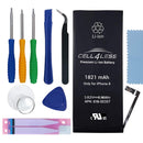 iPhone 8 Battery Replacement Kit for A1863, A1905, A1906 -1821 mAh, 3.82V, 6.96 WHR w/Assembly Tools & Adhesive Pull Strips (i8 1821 mAh) - CELL4LESS