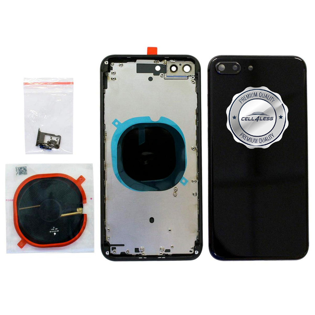 Back Shell Iphone 8g iPhone 8 PLUS Space Gray Back Housing Assembly Metal MidFrame w/Back G ...