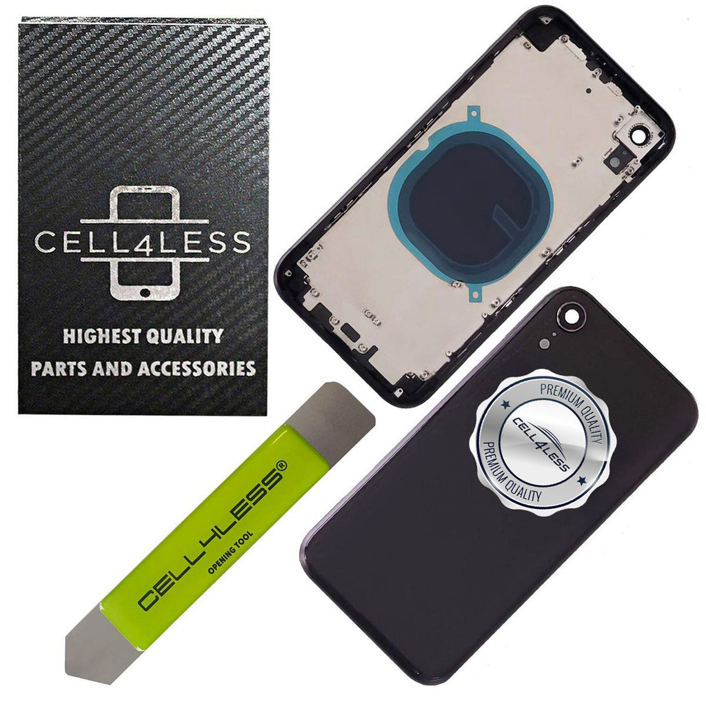 iPhone XR Back Housing Assembly Metal MidFrame w/Back Glass