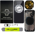 iPhone XS Back Housing Assembly Metal MidFrame w/ Back Glass, Volume Buttons, Power Button, Mute Switch & SIM Card Tray - CELL4LESS