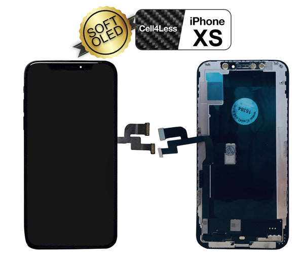 Apple iPhone XS 5.8 Inch Soft OLED Touch Screen Replacements With Assembly Tools Included - CELL4LESS