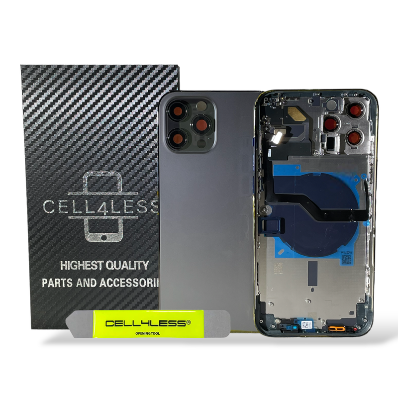 iPhone 12 PRO MAX Housing W/ Pre-Installed Components - No Logo iPhone 12 PRO MAX Housing W/ Pre-Installed Components - No Logo