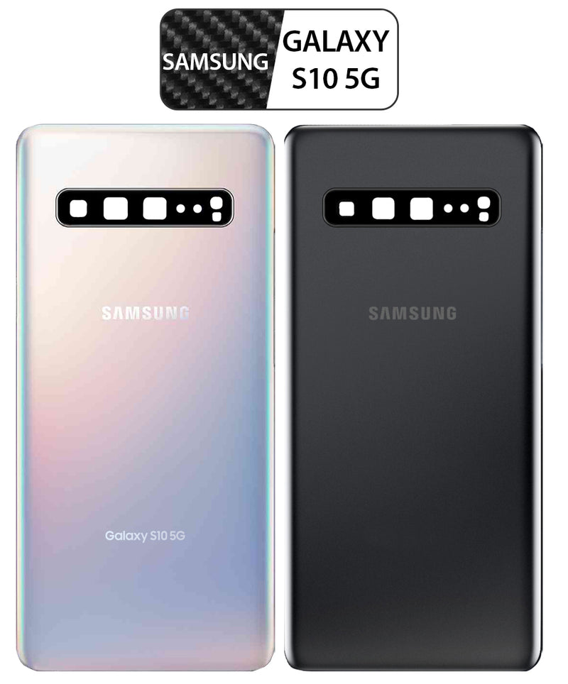Samsung Galaxy S10 5G Back Glass Replacement with Camera Lens & Pre-Installed Adhesive SM-G977 - CELL4LESS