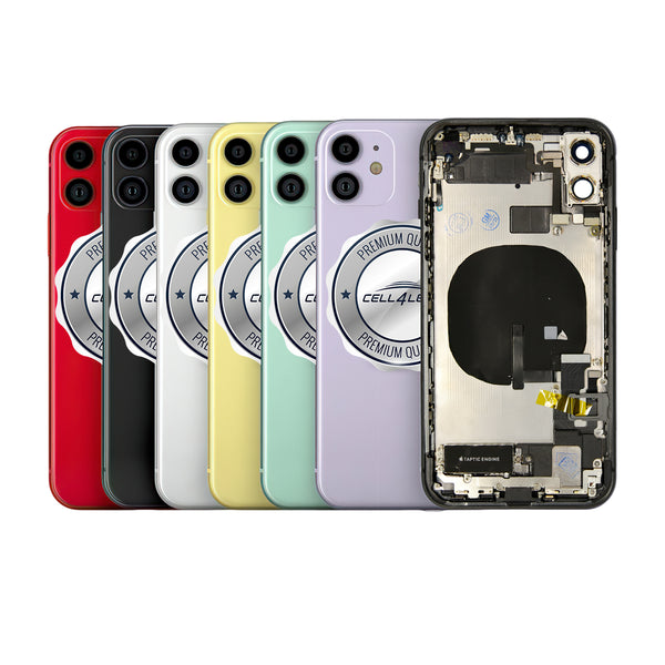  Cell4less Cristal trasero compatible con el iPhone 11 Pro Max  con adhesivo de cuerpo completo, herramienta de extracción y amplio  orificio para cámara para una instalación más rápida, sin logotipo  (plateado) 