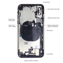 Apple iPhone X SPACE GRAY Rear Housing Midframe Assembly w/ Pre-Installed Components - CELL4LESS