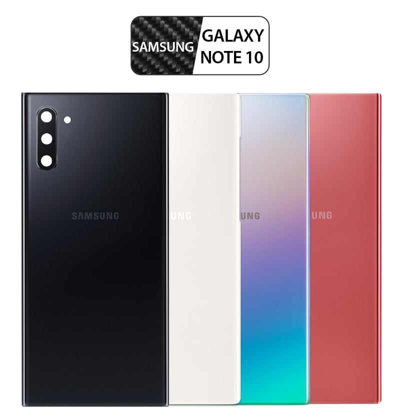 Samsung Galaxy Note 10 Back Glass Battery Door Cover Replacement w/ Pre-Installed Camera Lens - N970 - CELL4LESS